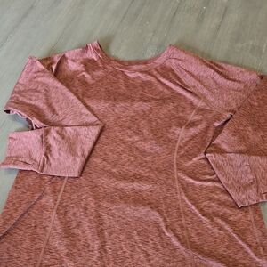 Eddie Bauer Women's Long Sleeve Heathered Top - Red